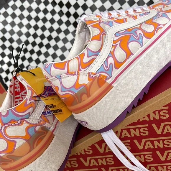 Vans Old Skool Stacked UV Ink Peace WMNS sneakers-platforms - Picture 14 of 16